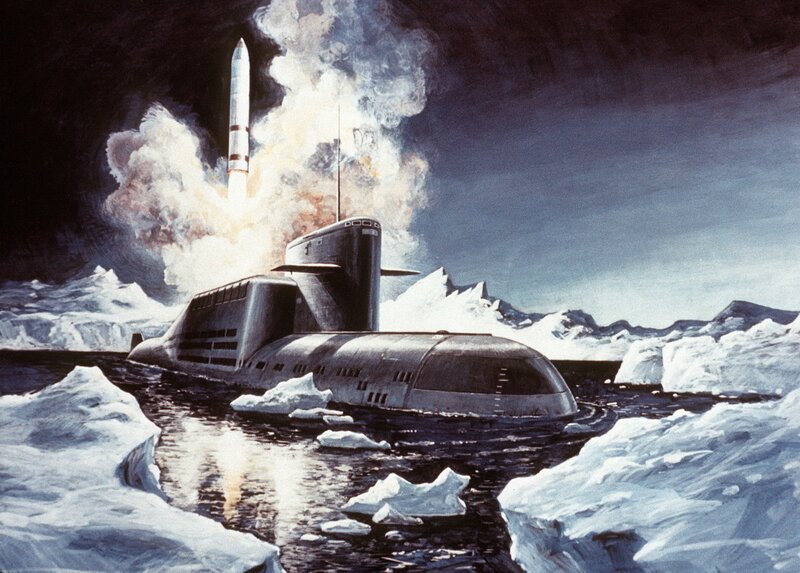 Submarine Launching Missile — Gray