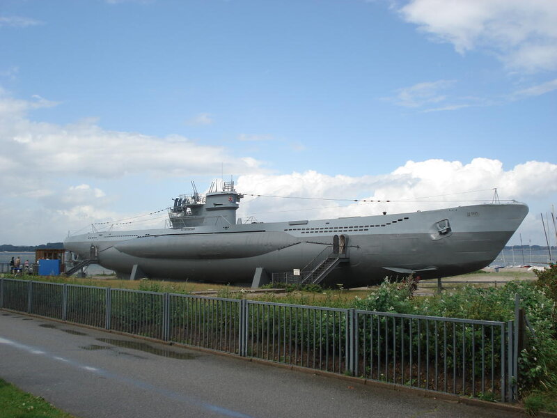 submarine on display at museum