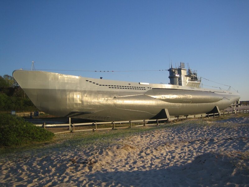 Submarine on Display — Gray, Calm