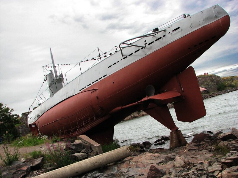 Submarine on Display — Red