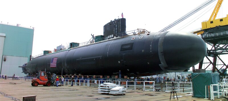 Submarine on Dry Dock — Black