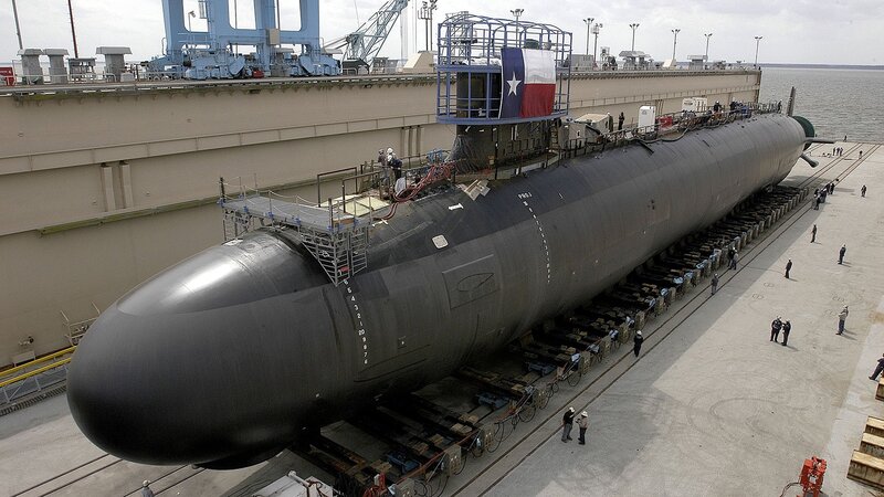 Submarine on Dry Dock — Gray