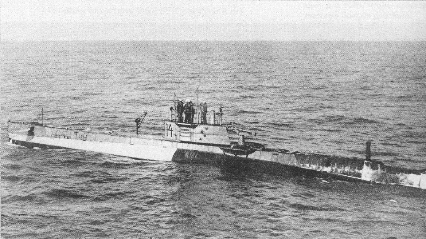 Submarine on the ocean surface