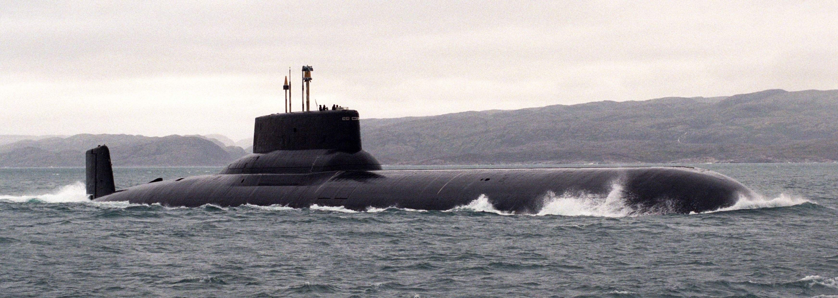 submarine on the surface