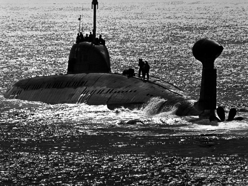 Submarine on the Water — Black