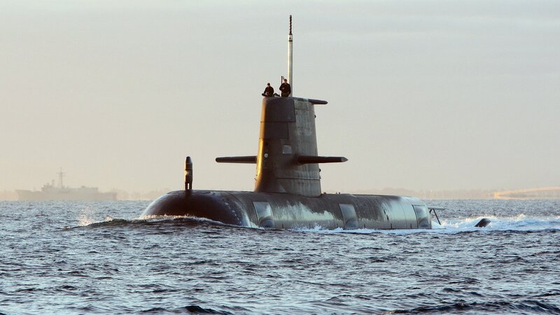 Submarine on the Water — Gray