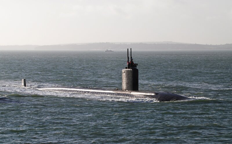 Submarine on Water — Blue