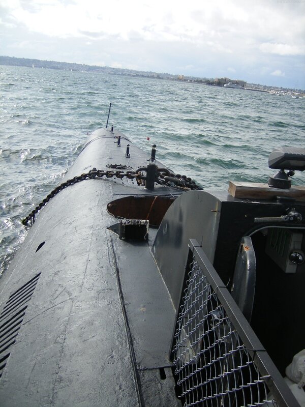 Submarine on Water — Gray, Calm, Afternoon