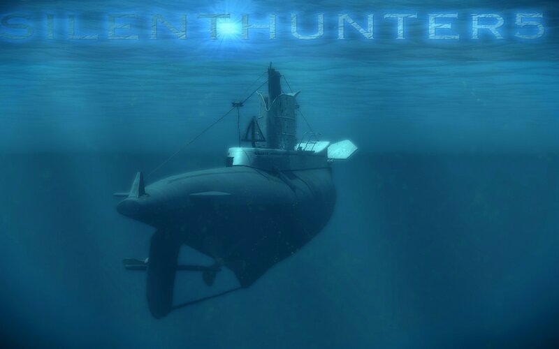 Submarine Underwater — Blue, Dark, 3d Render, Light