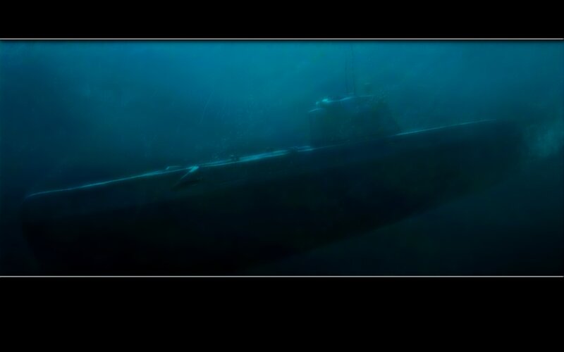 Submarine Underwater — Blue