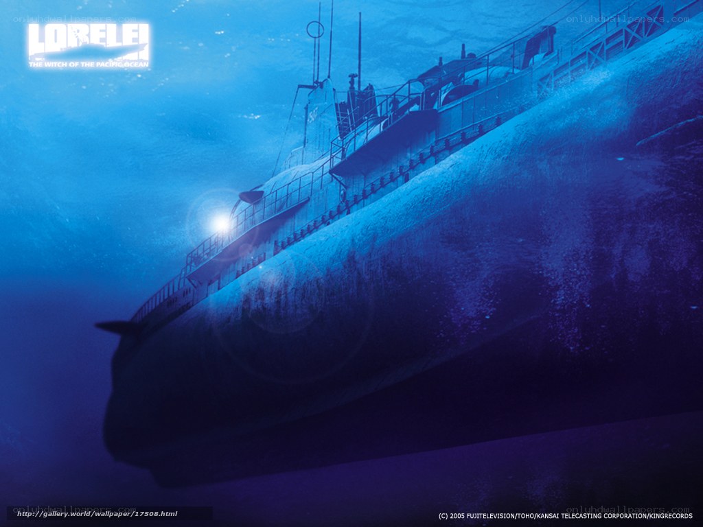 Submarine underwater scene
