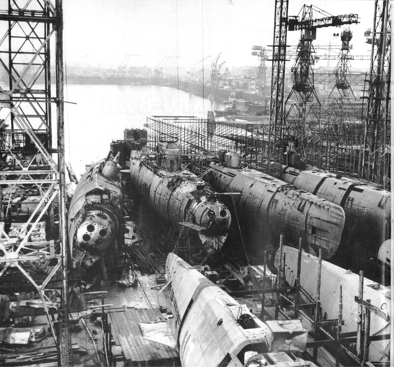 Submarines in Shipyard