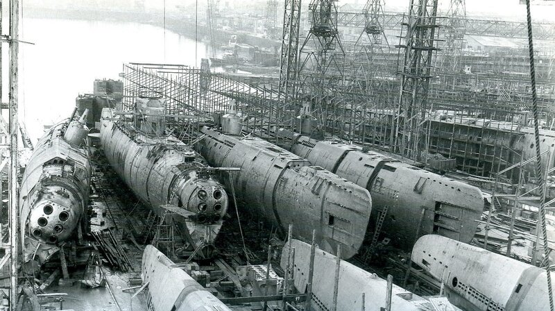 Submarines under construction