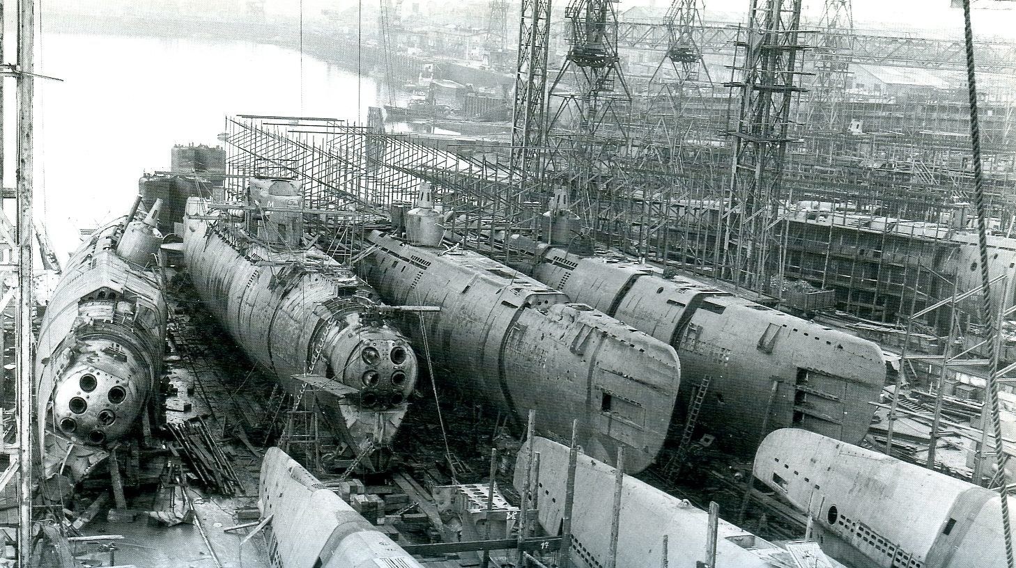 Submarines under construction