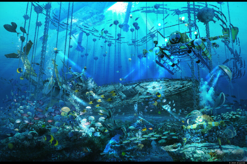 Submerged Shipwreck