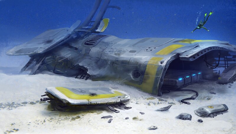 Submerged Spacecraft