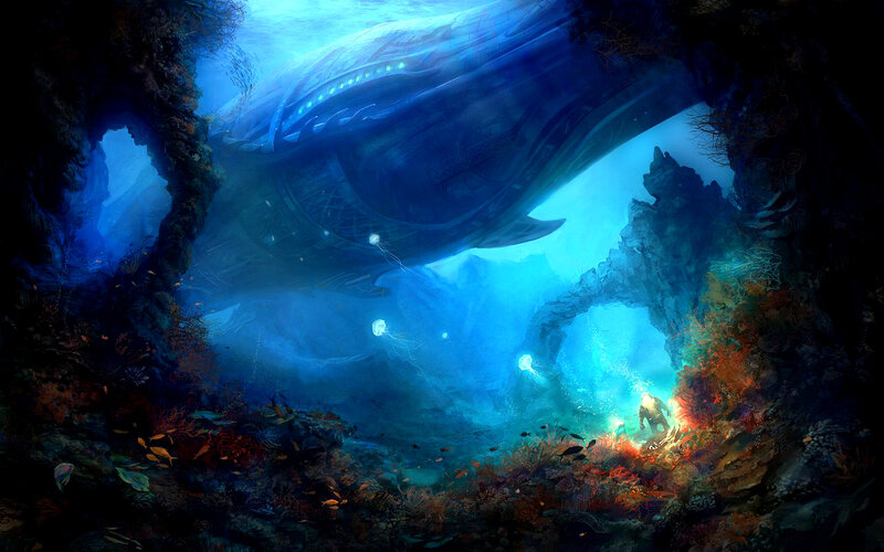 Submerged Spaceship