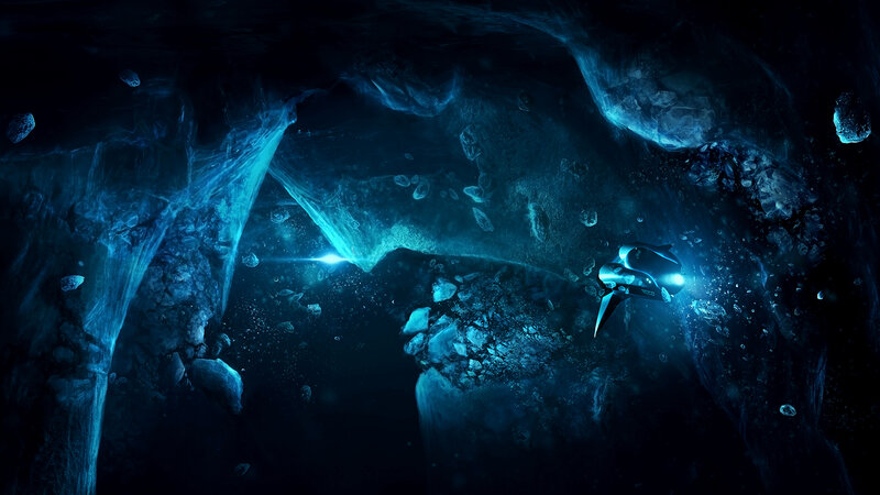 Submersible in Cave