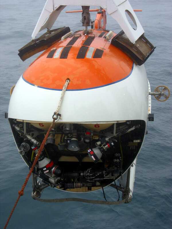 submersible on the ocean surface