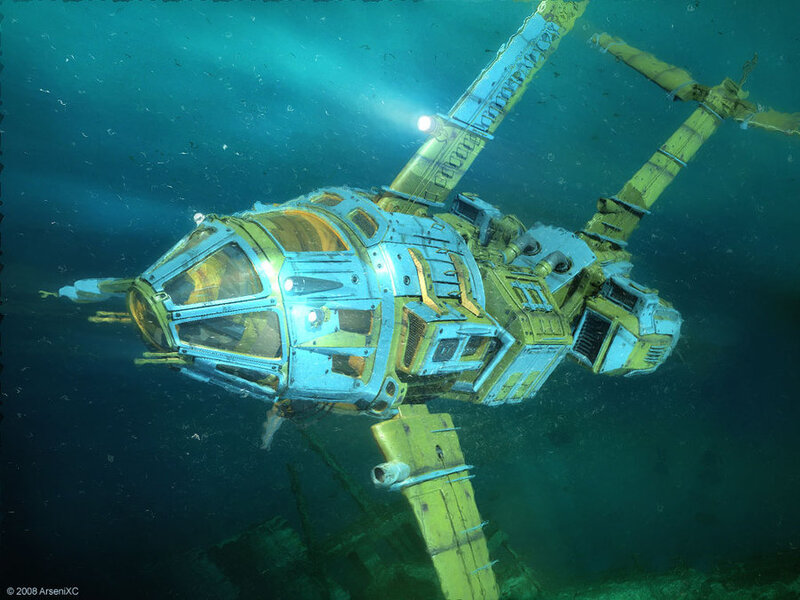 Submersible Vehicle Underwater