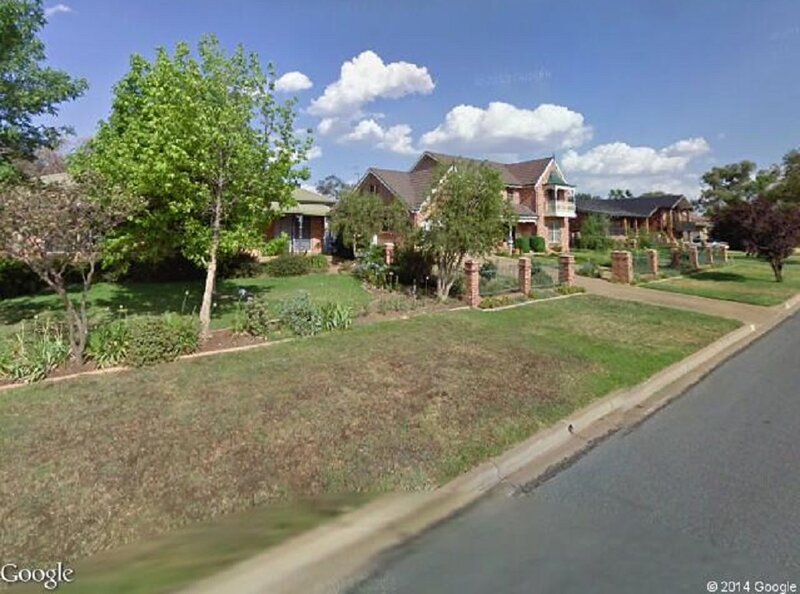 Suburban Houses and Lawns