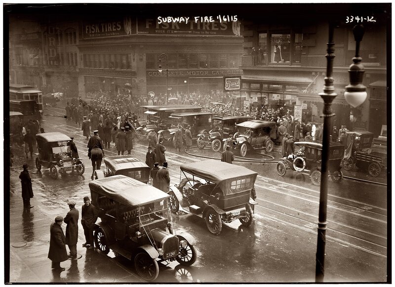 Subway fire in New York City