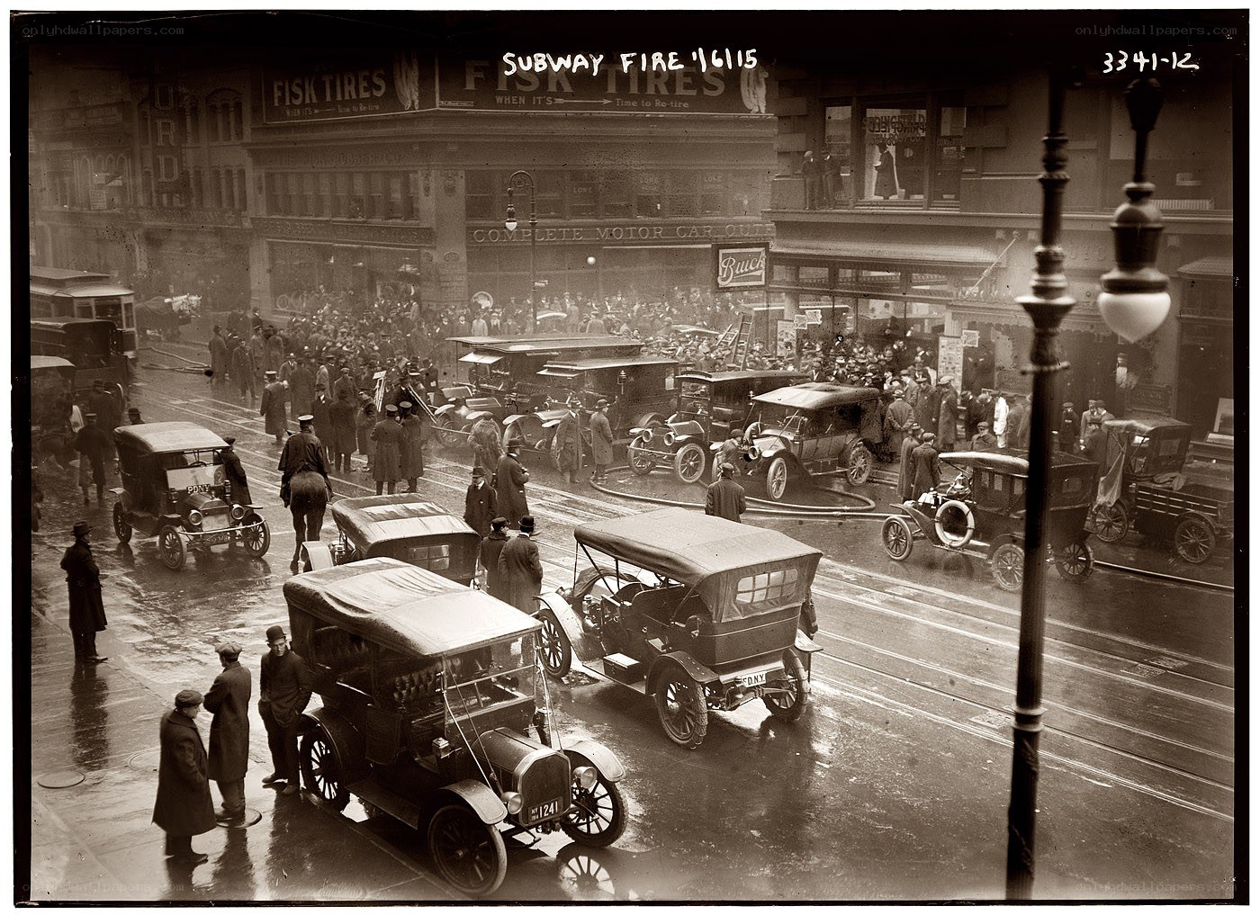 Subway fire in New York City
