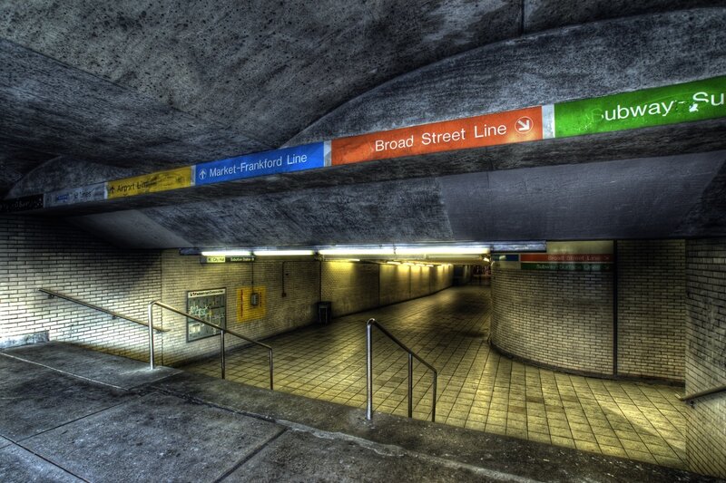 Subway Station Corridor — Gray