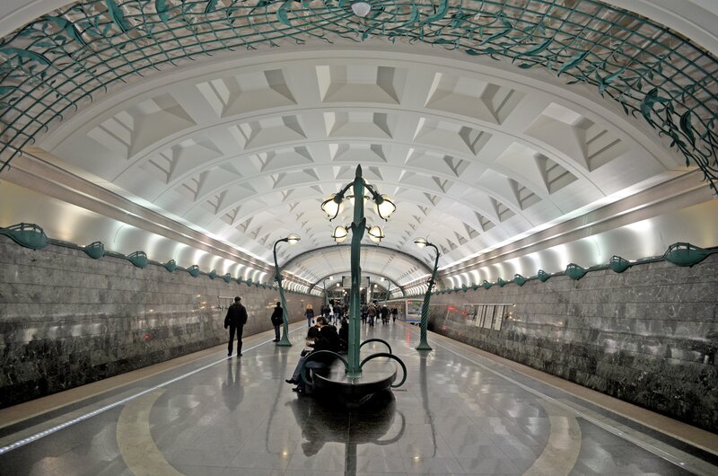 Subway Station Interior — White