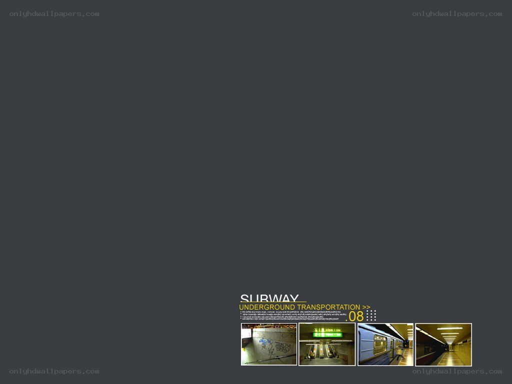 Subway transportation collage