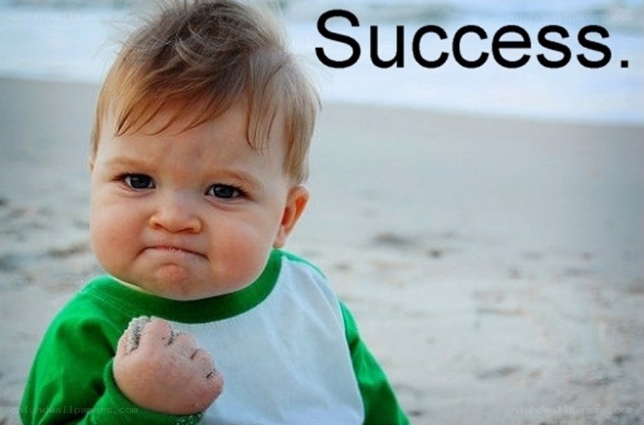 Success baby meme