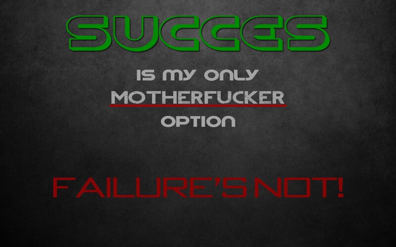 success is the only option