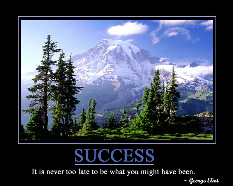 Success mountain quote