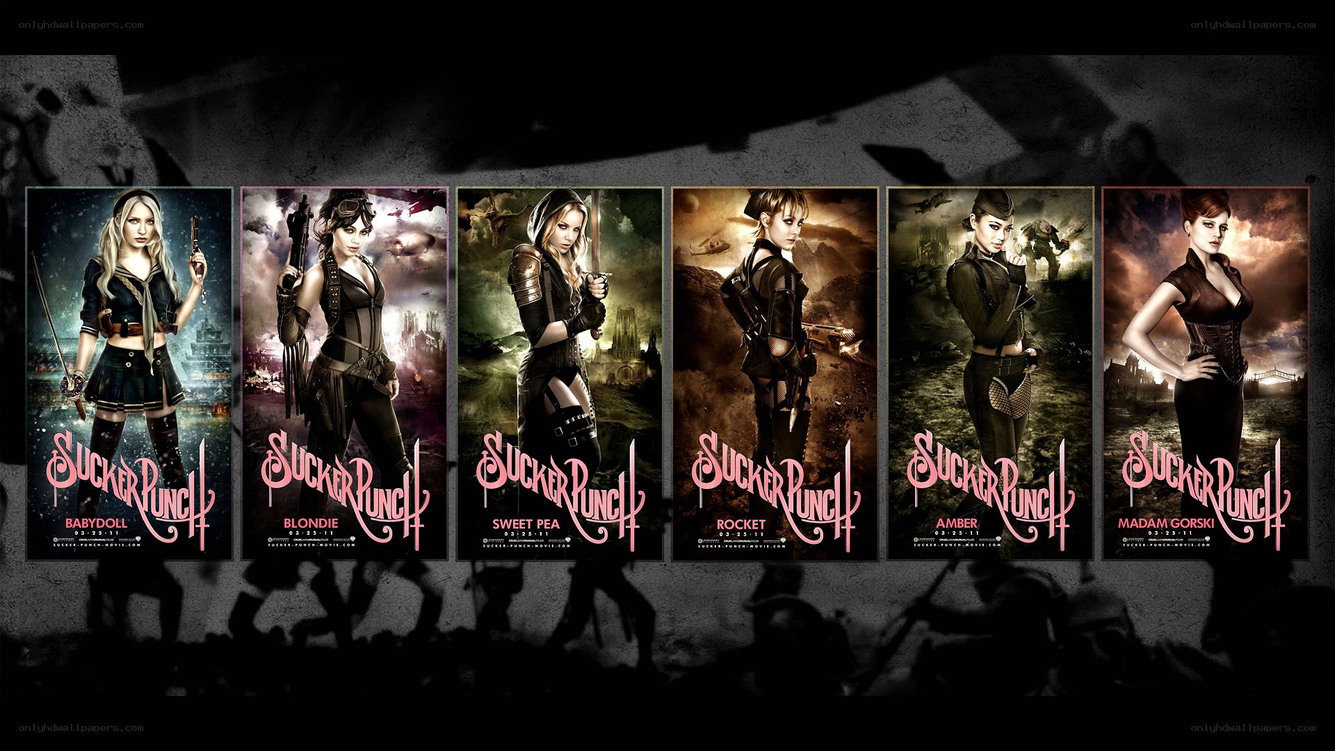 Sucker Punch character posters