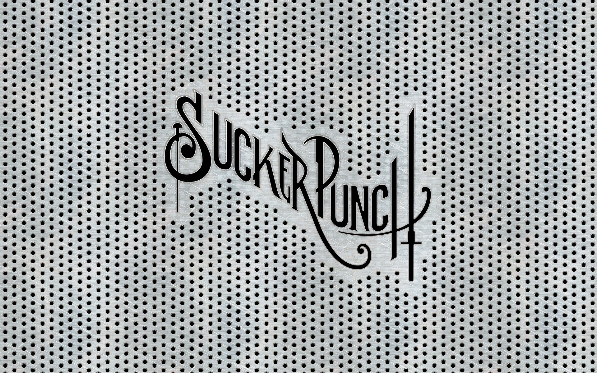 Sucker Punch logo on metal