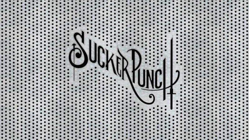 Sucker Punch logo on metal