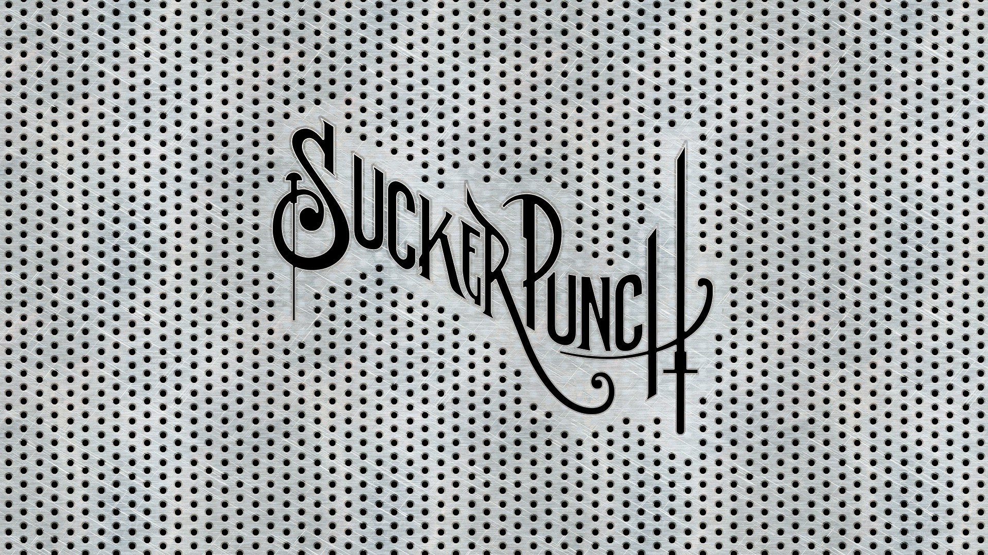 Sucker Punch logo on metal