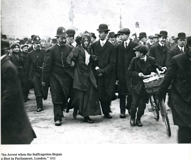 Suffragette arrest in London