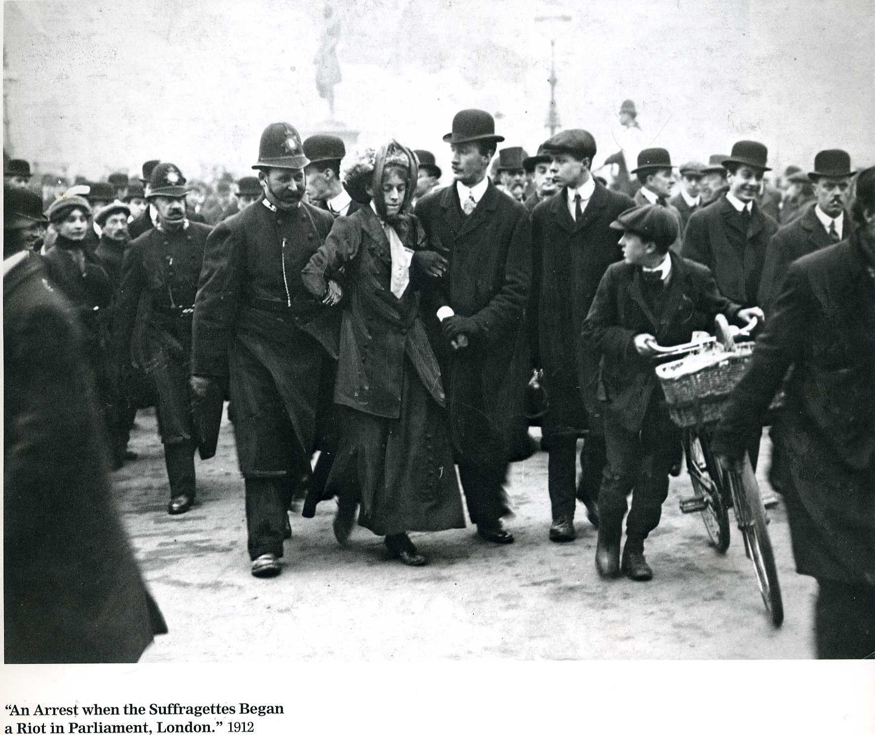Suffragette arrest in London