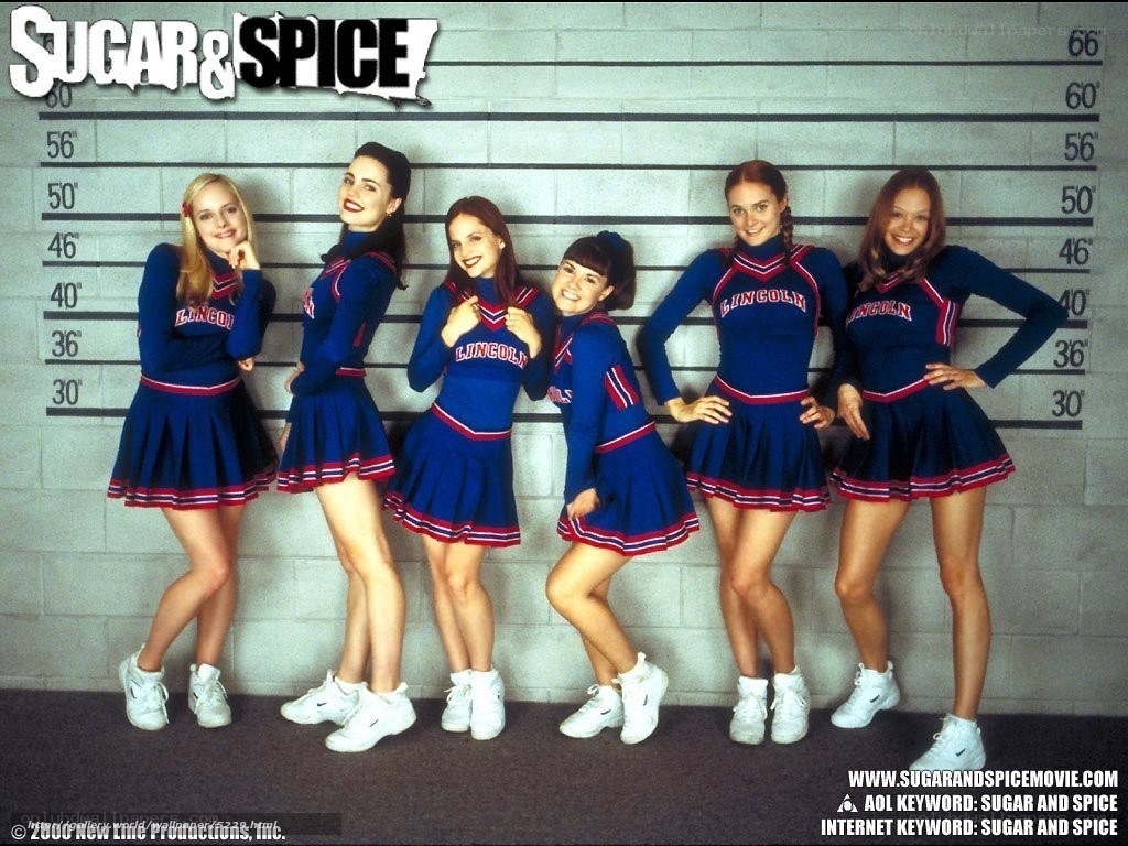 Sugar and Spice cheerleaders
