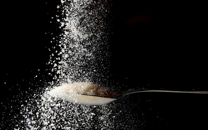 Sugar Crystals Falling