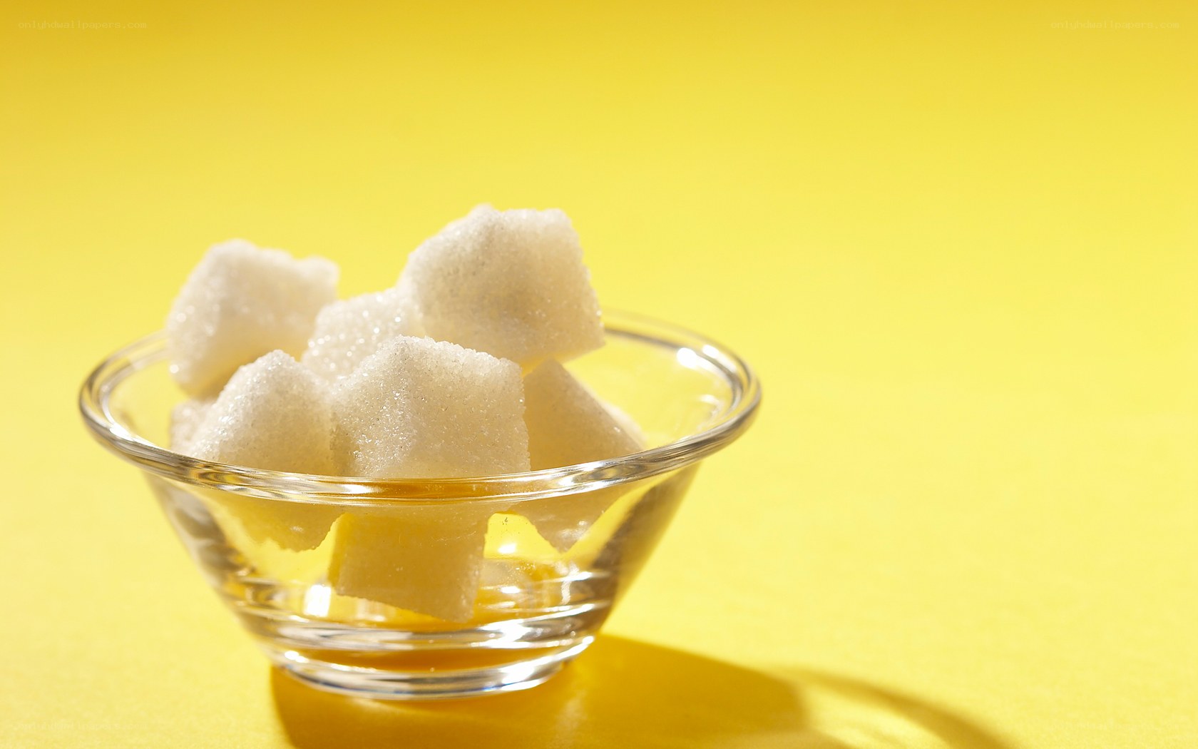 sugar cubes in a bowl