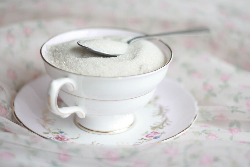 sugar in a teacup