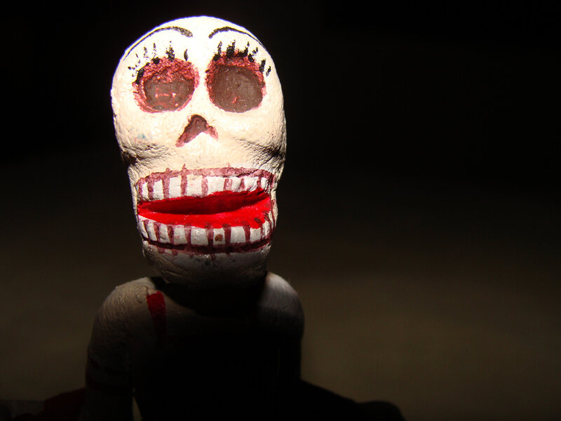 sugar skull figurine