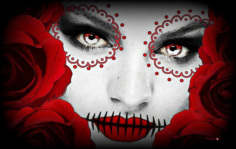 Sugar Skull Makeup Face