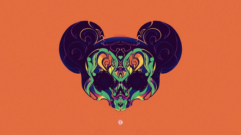 Sugar Skull Mouse Head