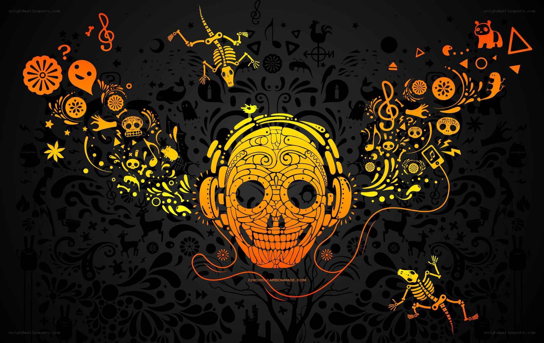 sugar skull music art
