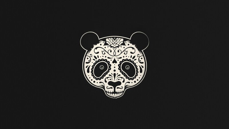 sugar skull panda design