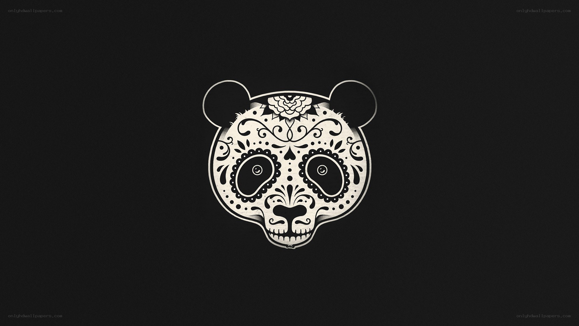sugar skull panda design