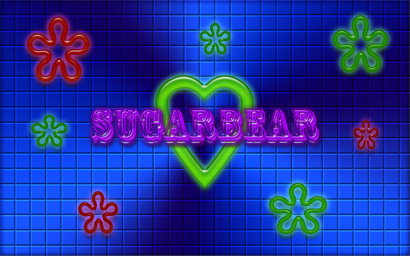 sugarbear neon art
